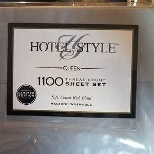 Hotel Style 1100 Thread Count 4 PC Queen Sheet Set